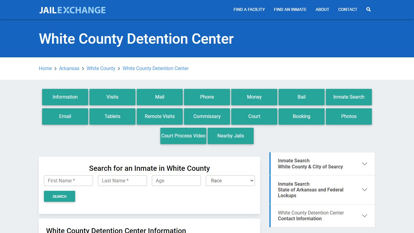 White County Detention Center Roster Lookup, AR, Inmate Search