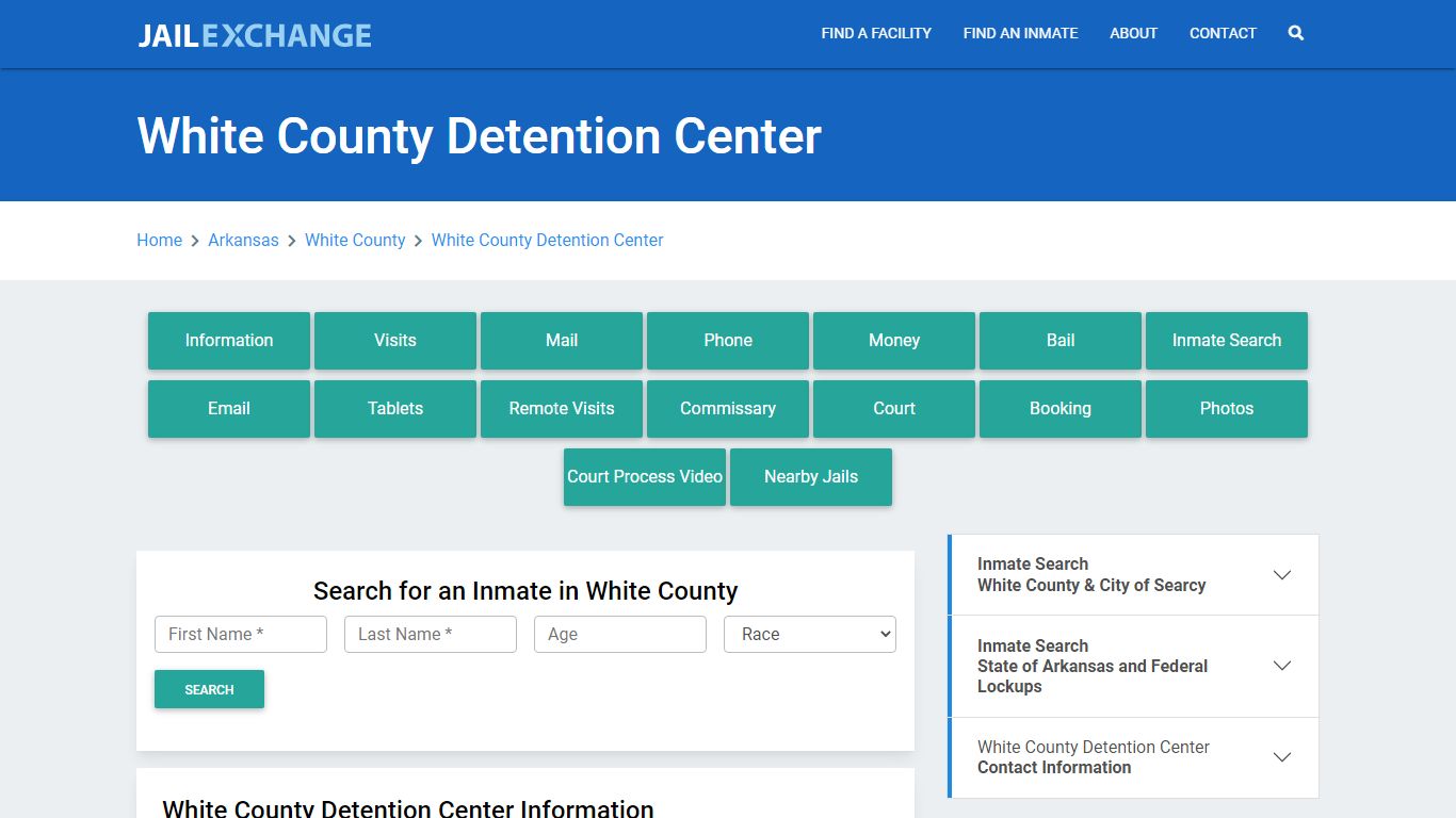 White County Detention Center Roster Lookup, AR, Inmate Search
